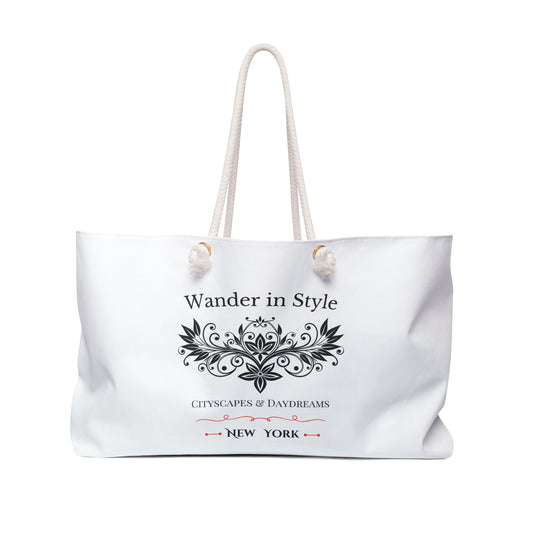 Weekender Bag New York Wander in Style Trendy Travel Tote