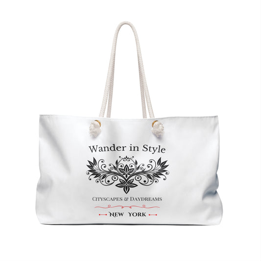 Weekender Bag New York Wander in Style Trendy Travel Tote